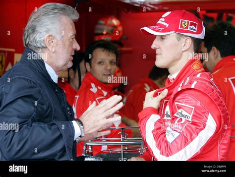 Dpa German Formula One Driver Michael Schumacher Ferrari And His