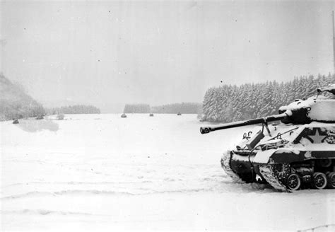 Sherman Tanks Of The 4th Armored Division Outside Bastogne After All