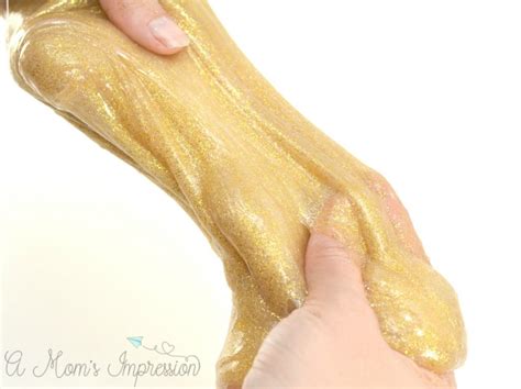 How To Make Easy Gold Glitter Slime Without Borax