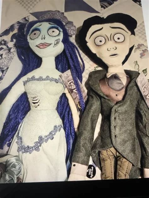 Tim Burtons Corpse Bride Emily And Victor Plush Spirit Htf Tall