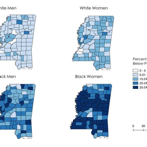 Population By Race By County In Mississippi Download Scientific Diagram