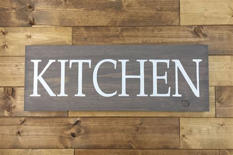 Kitchen Sign Painted Kitchen Wall Decor Etsy