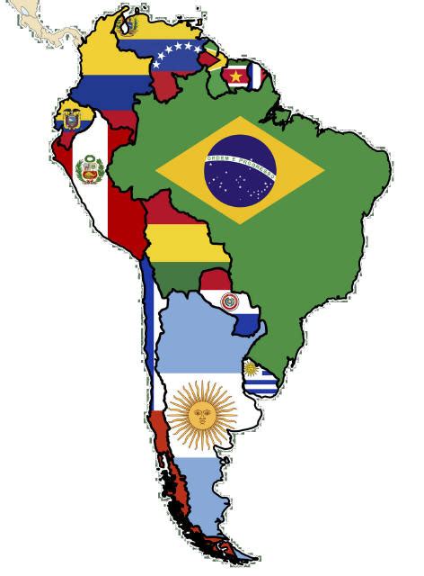 Flag Map Of South America Plus Flag Maps From Around The World South