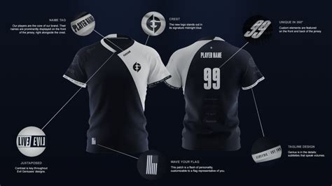 Evil Geniuses Reveals New Team Crest And Player Jersey Designs Dot