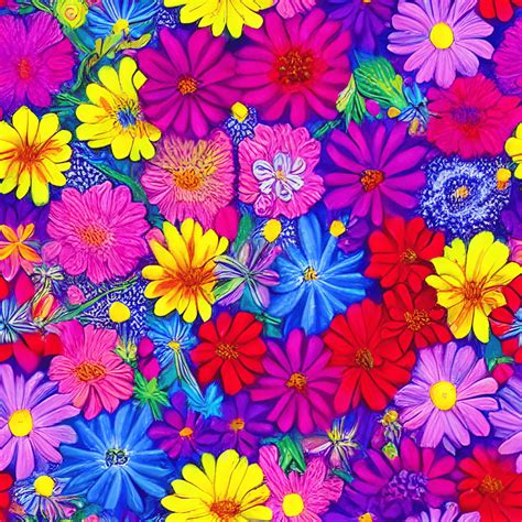 Vibrant Floral Pattern · Creative Fabrica