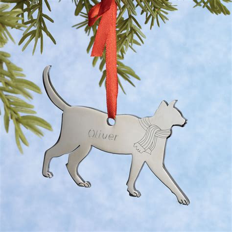 Personalized Cat Ornament Bits And Pieces