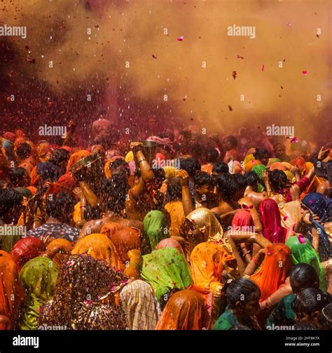 Huranga Holi Festival Celebrated At Dauji Maharaja Temple Baldeo