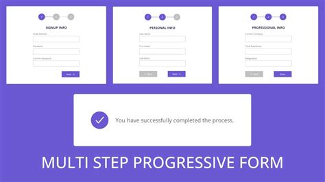 How To Create The Multi Step Progressive Form Using HTML CSS And