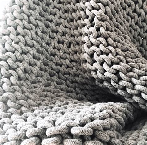 Super Chunky Knitted Blanket By Jessica Lee