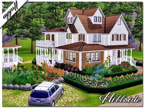 Ayyuffs Hillside Furnished Sims House Sims Building The Sims 4 Lots