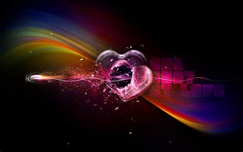 1920x1200 Heart Couple Colorful 1200p Wallpaper Hd Abstract 4k
