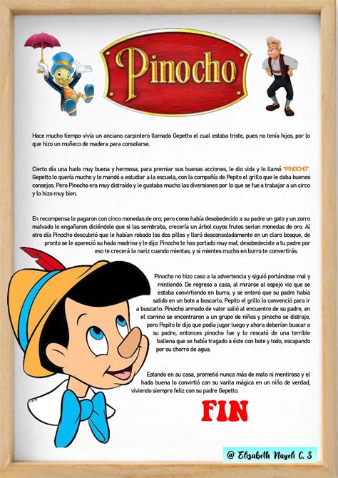 Personajes De Cuento De Pinocho Despo