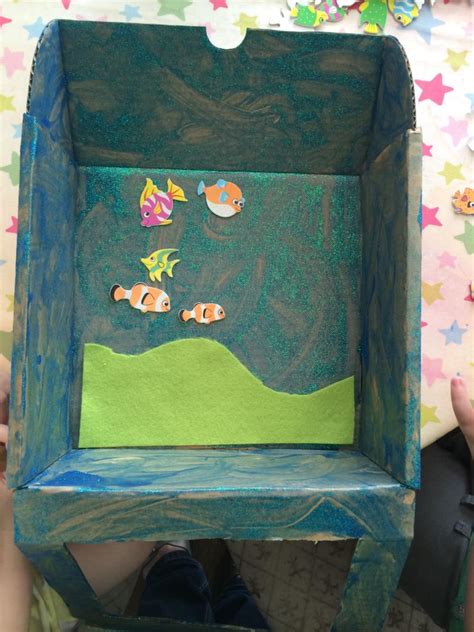 Upcycled Cardboard Box Fish Tank The Gingerbread Uk