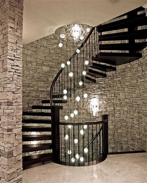 An Ideal Lighting Option For The Contemporary Spiral Staircase