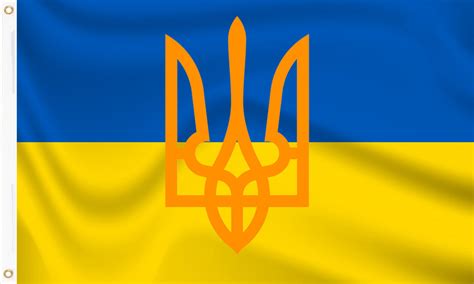 Buy Ukraine Flags Ukrainian Trident Crest Flags For Sale At Flag And