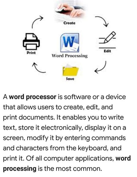 What Is The Word Processor Explain The Feature Of Word Processor