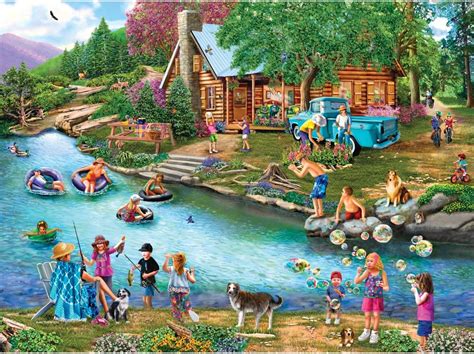 Bits And Pieces 1000 Piece Jigsaw Puzzle For Adults Summer Outing