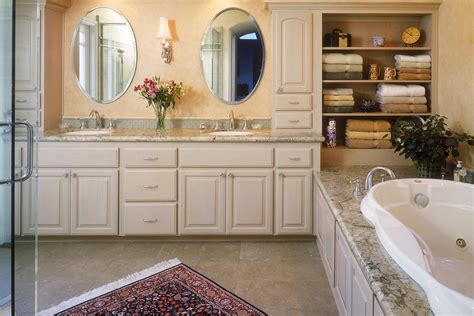 Did you know custom bathroom cabinets are not only a decorative element to your home but also help increase the value of your home? Custom Bathroom Cabinets - Curved Face Sinks Two Level ...
