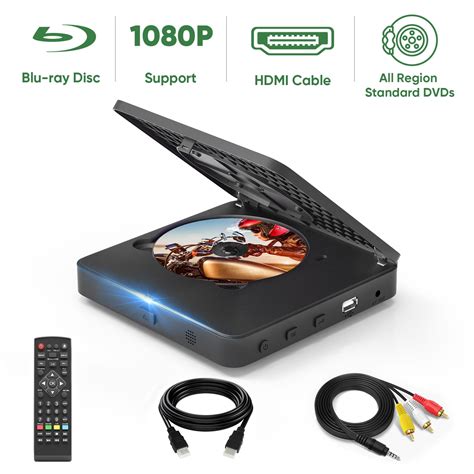 Blu Ray Dvd Player For Tv With Hdmi Mini 1080p Blue Ray Disc Player
