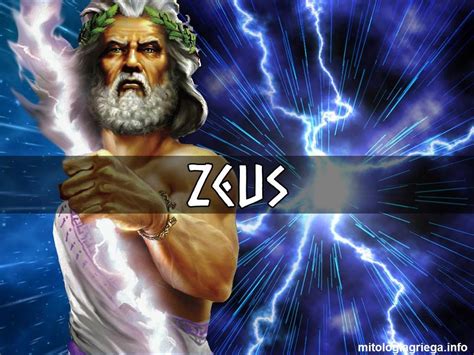 Zeus Dios Del Cielo Y El Trueno Gobernante De Dioses