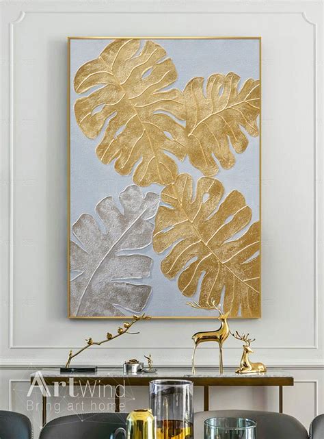Gold Leaf Paint Canvas Home And Garden Reference
