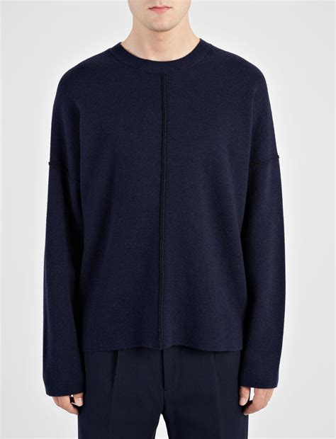 Maybe you would like to learn more about one of these? Lyst - Joseph Double Face Knit Sweater in Blue for Men