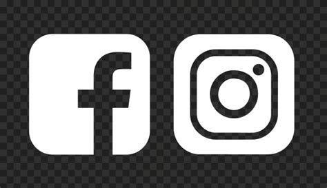 Hd Facebook Instagram Black White Square Logos Icons Png Instagram