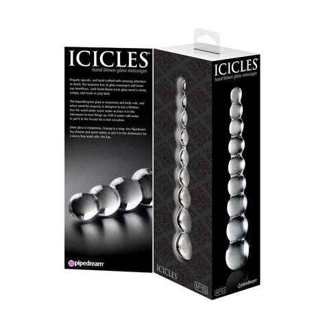 Icicles No 2 Clear Glass Massager Allure Sensuality Emporium
