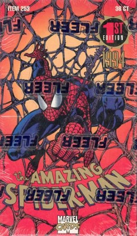 The Amazing Spiderman 1st Edition Hobby Box 1994 Fleer Da Card World