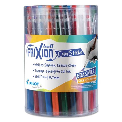 Pilot Frixion Colorsticks Erasable Gel Pen Stick Fine 07 Mm Ten