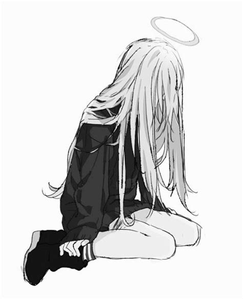 Drawing Art Black And White Anime Bandw Grunge Manga Dark Monochrome