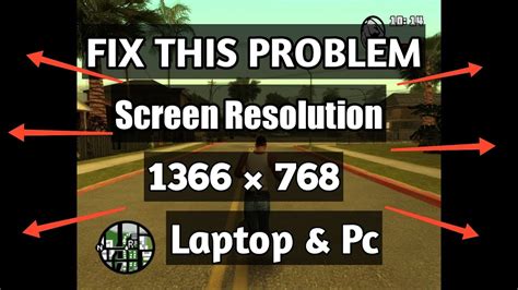 Gta San Andreas Full Screen Resolution Fix 1366x768 So Easy Mda