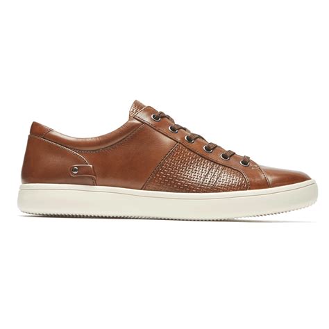 Mens Brown Leather Tennis Shoes Mckanic Kishaba99