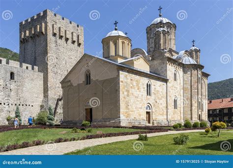 Monastero Medievale Di Manasija Sumadija E Serbia Occidentale Immagine