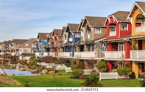 Modern Houses Richmond British Columbia Canada Stock Photo Edit Now