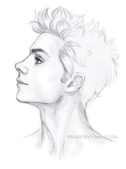 Drawing Hair Male Beautiful 47 Trendy Ideas Side Face Drawing Guy
