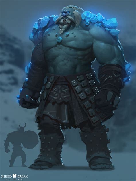 Frost Giant 5 Bierzerkers Alex Konstad Fantasy Monster Frost