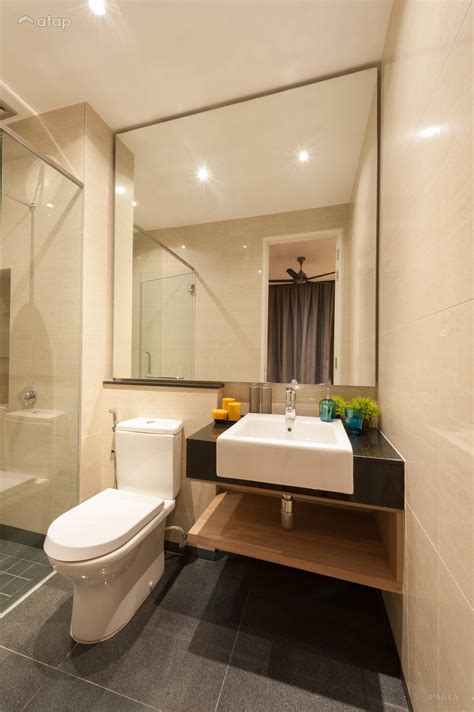Contemporary Modern Bathroom Condominium Design Ideas And Photos Malaysia Simple