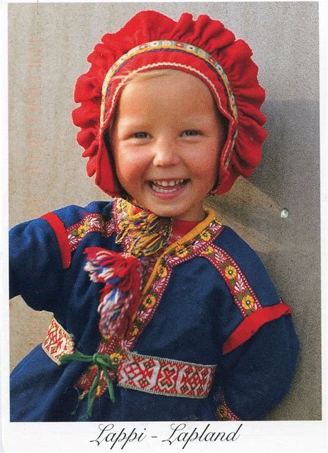 Lapland Traditional Outfits Beautiful Children Kids Around The World