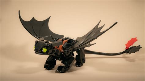 lego toothless moc from how to train your dragon youtube