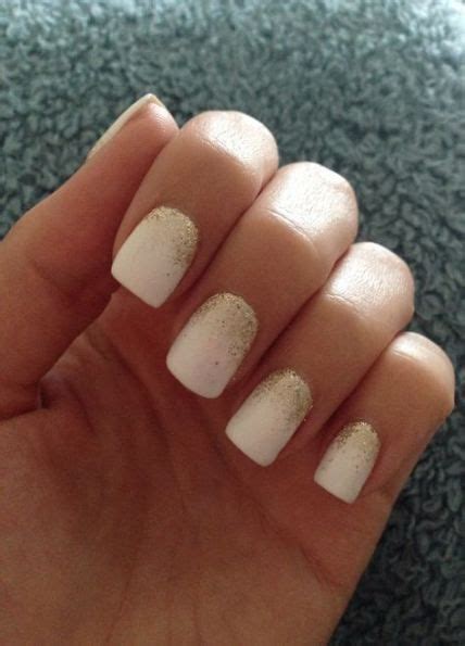 Maybe you would like to learn more about one of these? Nails White Shellac Gold Glitter 58+ Ideas | Holiday nails, Holiday nails glitter, White shellac