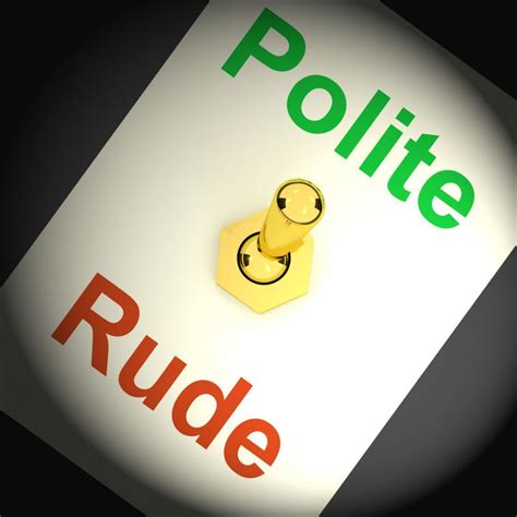 Free Stock Photo Of Polite Rude Switch Shows Manners And Disrespect