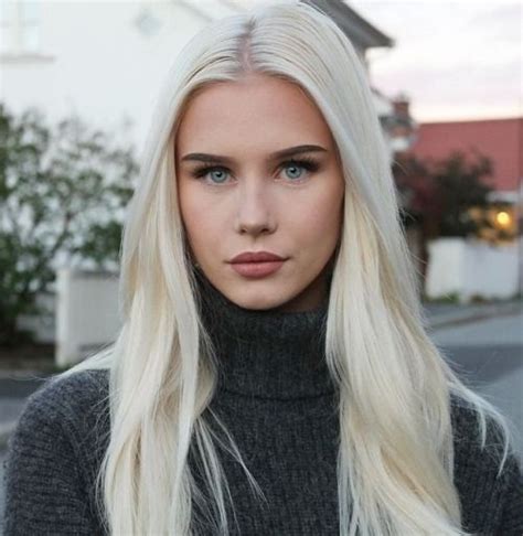 Beautiful Nordic Women Norwegian Woman Tumblr White Blonde Hair Nordic Blonde Hair Styles