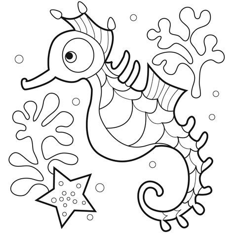 Coloring Seahorse