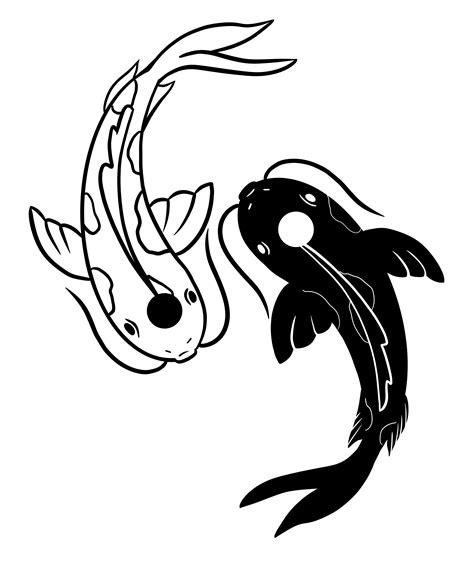 Yin And Yang Koi Fish From The Last Airbender Sticker By Rangi Do