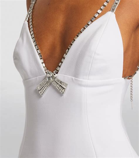 Womens Area Nyc White Embellished Mini Dress Harrods Countrycode