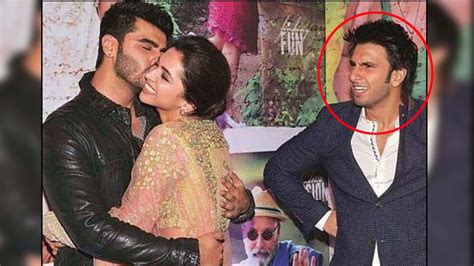 Blast From The Past Arjun Kapoor Planting A Kiss On Deepika Padukones