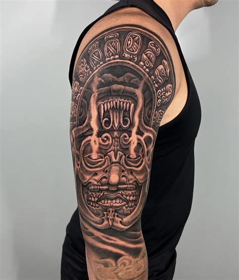 Mayan Tattoo Sleeve