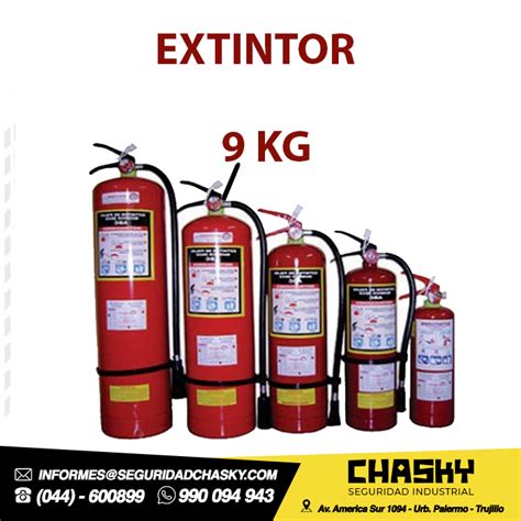 Extintores Pqs 9 Kg Articulos De Seguridad Industrial Chasky Epp