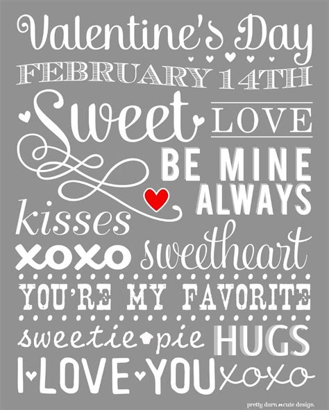 Free Valentines Day Printable Valentines Day Printables Love